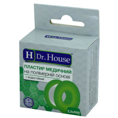 Світлина Пластир медичний H Dr. House 2.5 см х 500 см на полімерній основі
